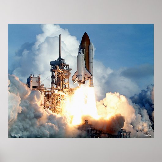 Start des Space Shuttle STS-106 Poster (Vorne)