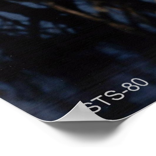 Start des Space Shuttle STS-80 Poster (Ecke)