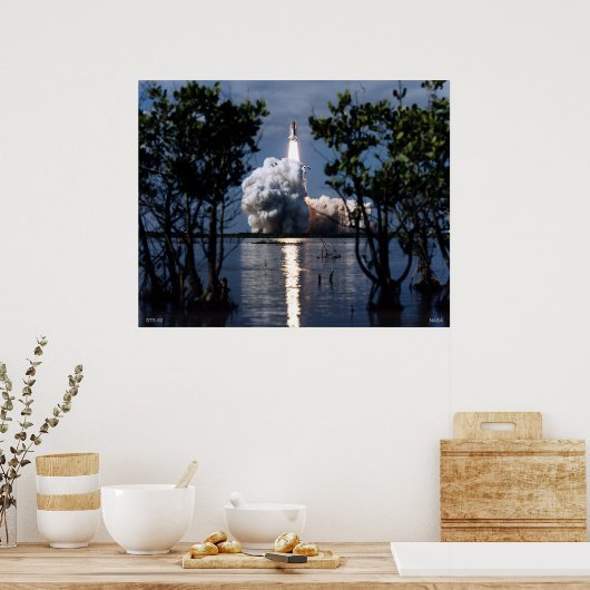 Start des Space Shuttle STS-80 Poster (Küche)