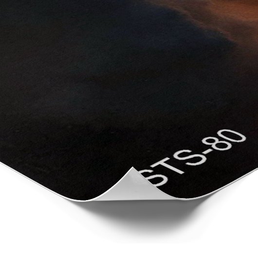 Start des Space Shuttle STS-80 Poster (Ecke)