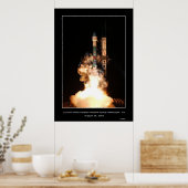 Start des Spitzer Infrarot-Weltraumteleskops Poster (Küche)