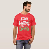 Start Eatinghe Lentils Food Sayings Lentil boy T-Shirt (Vorne ganz)