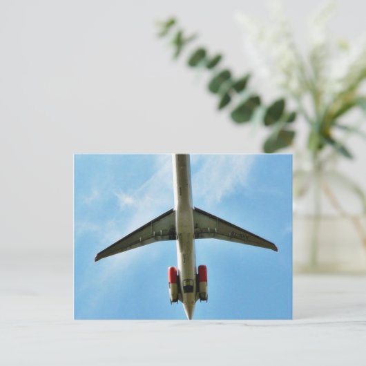 Start eines Großflugzeuges Postkarte (Stehend Vorderseite)