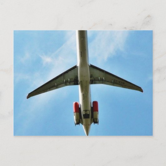 Start eines Großflugzeuges Postkarte (Vorderseite)