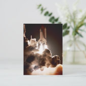 Start eines Space Shuttles Postkarte (Stehend Vorderseite)