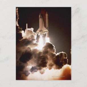 Start eines Space Shuttles Postkarte