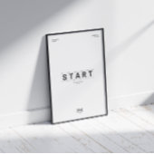 START(EINFACH,KLEIN,JETZT) MOTIVIEREND POSTER