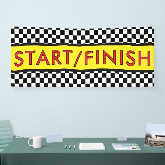 START/ finish Racing running Banner (Messe)