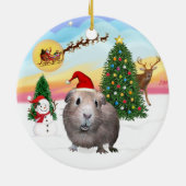 Start - Guinea Schweinefleisch Nr. 2 Keramik Ornament (Hinten)