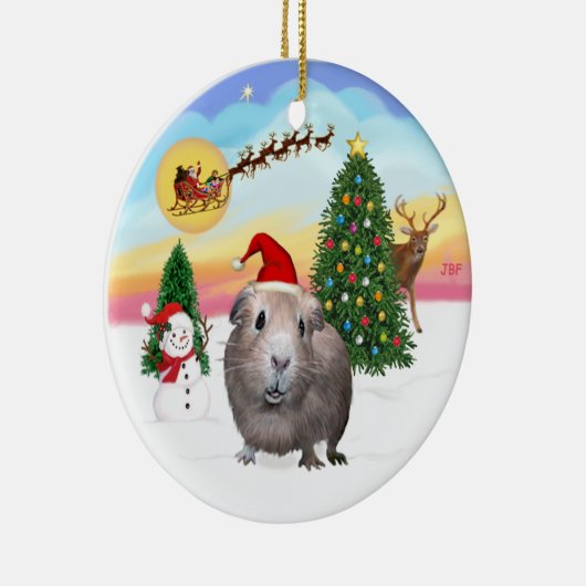 Start - Guinea Schweinefleisch Nr. 2 Keramikornament (Rechts)