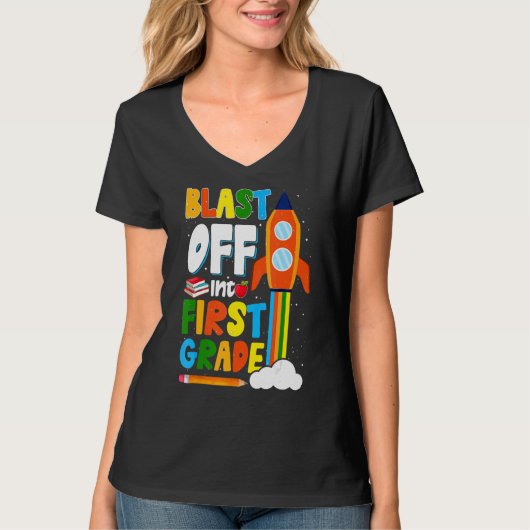 Start in den ersten Schultag T-Shirt (Vorderseite)
