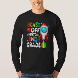 Start in die 2. Klasse zurück zur Schule Erster Ta T-Shirt