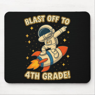 Start in die 4. Klasse Rakete Dab Weltraum Coole S Mousepad