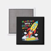 Start in die vierte Klasse Erster Schultag Magnet (Vorderseite/Rückseite)