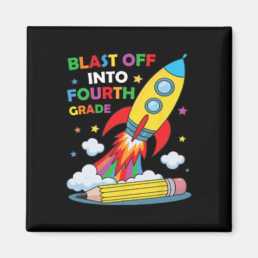 Start in die vierte Klasse Erster Schultag Magnet (Vorne)