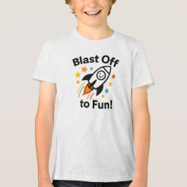 Start ins spaßige, fette Weltraum-Grafik Tri-Blend Shirt