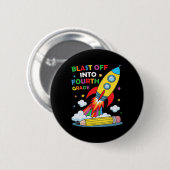 Start ins vierte Schuljahr Erster Schultag Button (Vorne & Hinten)