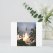 Start mit Palmen Postkarte (Stehend Vorderseite)