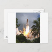 Start mit Palmen Postkarte (Vorne/Hinten)