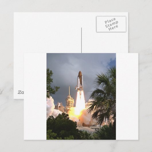 Start mit Palmen Postkarte (Vorne/Hinten)