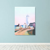 'Start Point Lighthouse' von Gordon Ashton. Leinwanddruck (Insitu (Holzboden))