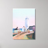 'Start Point Lighthouse' von Gordon Ashton. Leinwanddruck (Vorderseite)