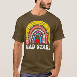 Start-Regenbogen-Headstart-Lehrer erster Tag T-Shirt