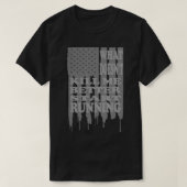 Start Running USA Flag What Doesn't Kill Me Better T-Shirt (Design vorne)