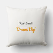Start Small, Dream Big Nursery Pillow Kissen (Rückseite)