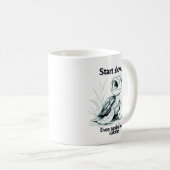 Start small...encouragement kaffeetasse (VorderseiteRechts)