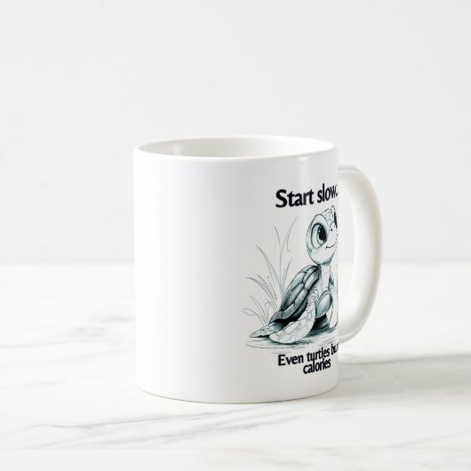 Start small...encouragement  kaffeetasse (VorderseiteRechts)