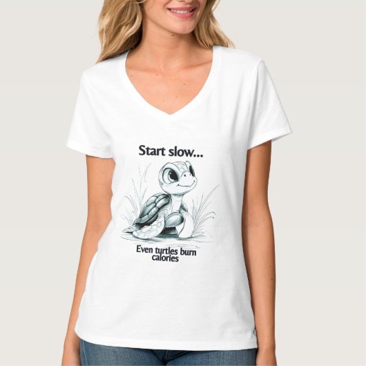 Start small...Encouragement T-Shirt (Vorderseite)