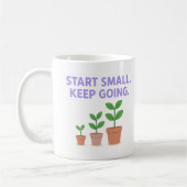 Start Small. Keep Going - Mug Kaffeetasse (Links)