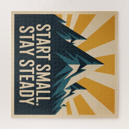 Start Small. Stay Steady Puzzle (Horizontal)