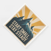 Start Small. Stay Steady Serviette (Ecke)