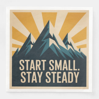 Start Small. Stay Steady Serviette