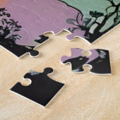 Start-Space-Rakete-Retro-Glossy-Poster Puzzle (Seite)