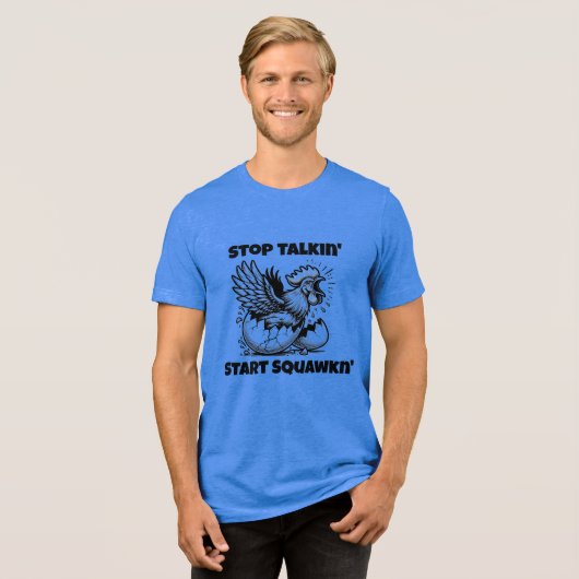 Start Squawing v1 Tri-Blend Shirt (Vorderseite voll)