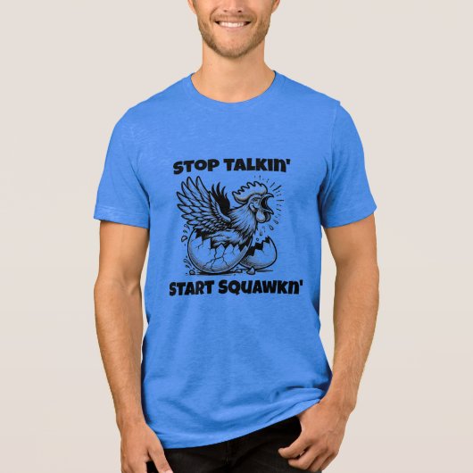 Start Squawing v1 Tri-Blend Shirt (Vorderseite)