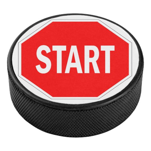 Start-Straßenverkehrszeichen Eishockey Puck (3/4)
