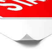 Start-Straßenverkehrszeichen Poster (Ecke)