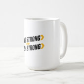 Start Strong Finish Strong Mug Kaffeetasse (VorderseiteRechts)