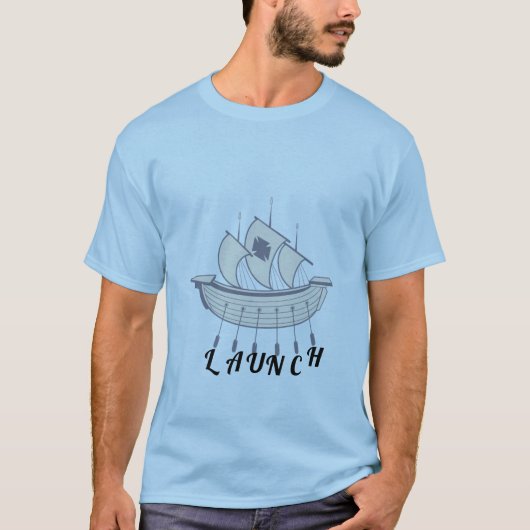 "Start"-T - Shirt - Bootsdesign (Vorderseite)