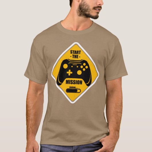 Start the Mission Video Game Gaming Gifts Gamers r T-Shirt (Vorderseite)