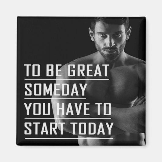 Start Today Fitness Kühlschrankmagnet (Vorne)