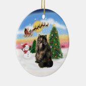 Start - Tortie Persian cat Keramik Ornament (Rechts)