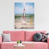 Start von Freedom 7 Fotografen Leinwanddruck (Insitu (Wohnzimmer))