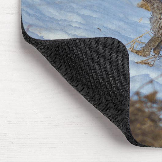 Start von Great Gray Owl and Snow Wildlife Raptor Mousepad (Ecke)