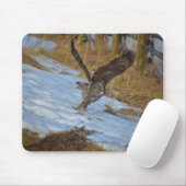 Start von Great Gray Owl and Snow Wildlife Raptor Mousepad (Mit Mouse)