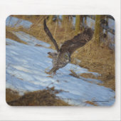 Start von Great Gray Owl and Snow Wildlife Raptor Mousepad (Vorne)